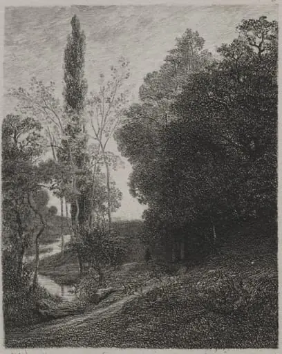 Banks of the River Cousin, by Charles François Daubigny