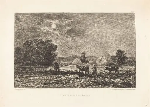 Clair de lune à Valmondois (Moonlight at Valmondois), by Charles François Daubigny