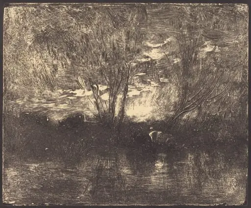 Cows at a Watering Place (Vaches a l'abreuvoir), by Charles François Daubigny
