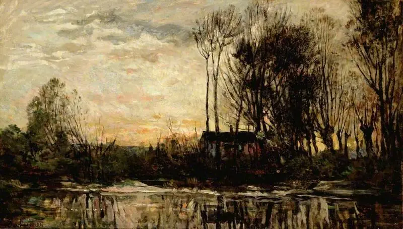 Evening at Bas Meudon, by Charles François Daubigny