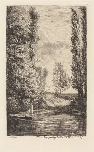 Ferry (Le Bac), by Charles François Daubigny