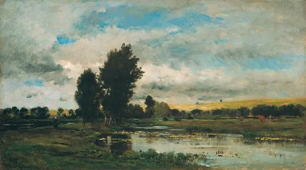 French River Scene, by Charles François Daubigny