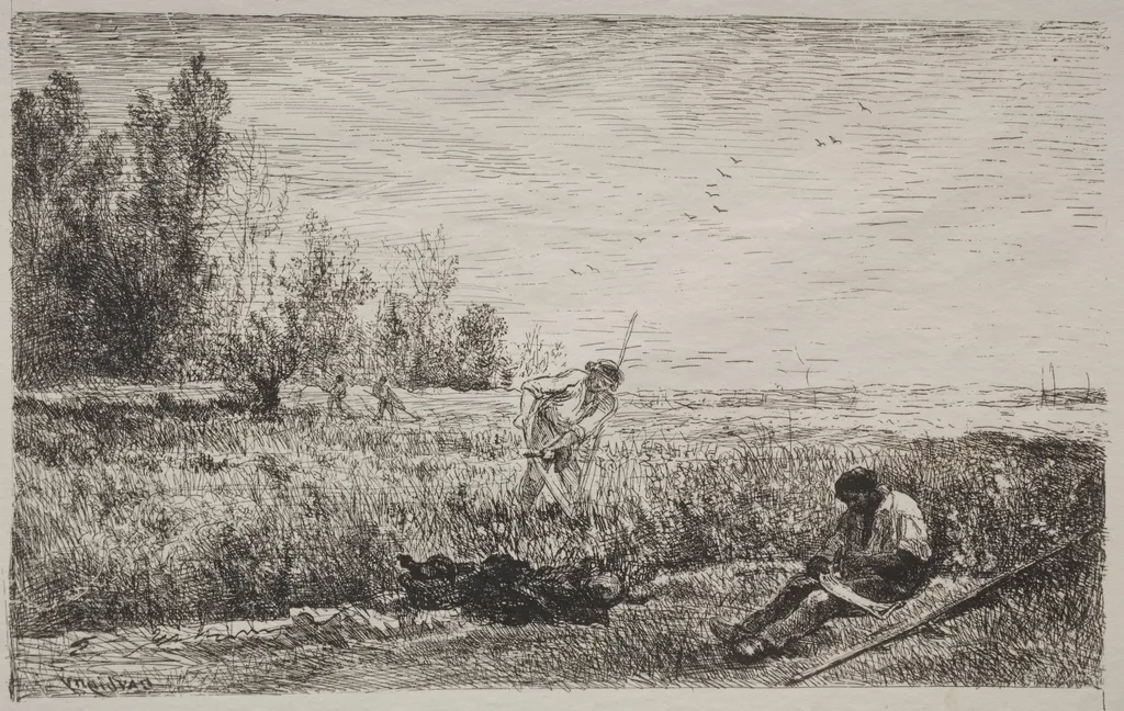 Hay-making, by Charles François Daubigny, 1862