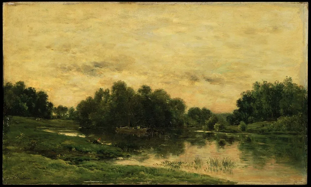 Ile-de-Vaux on the Oise near Auvers, by Charles François Daubigny, unspecified