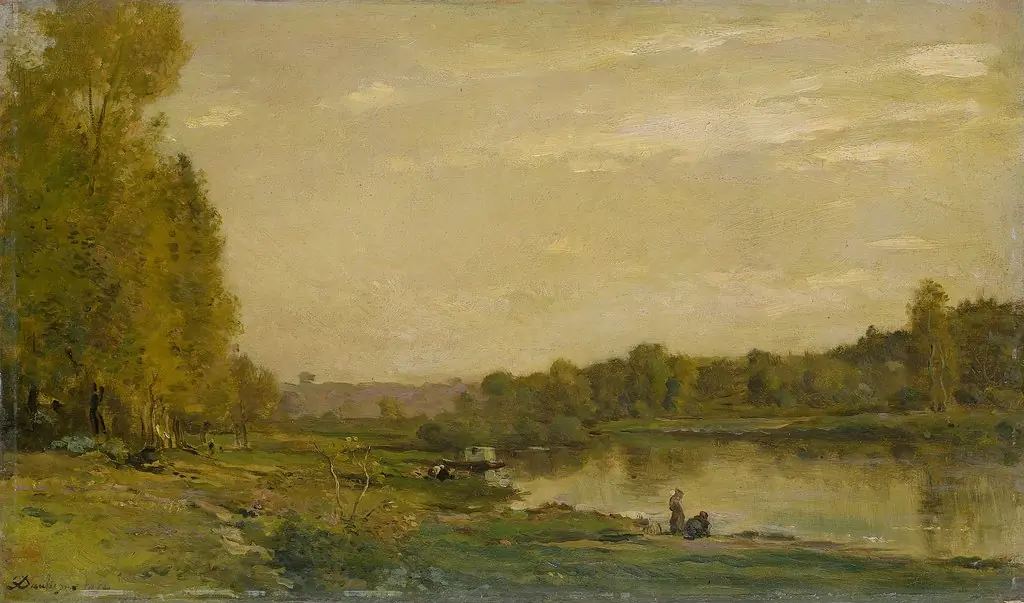 Landscape on the River Oise, by Charles François Daubigny