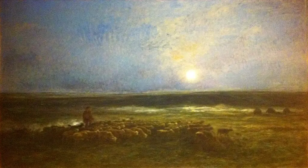Lever de lune à Auvers
