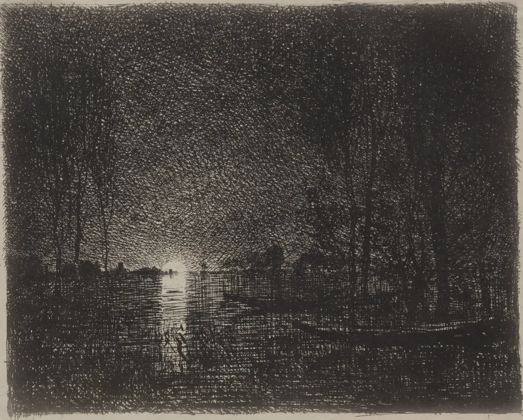 Nightpiece, by Charles François Daubigny, 1862