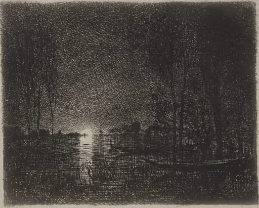 Nightpiece, by Charles François Daubigny