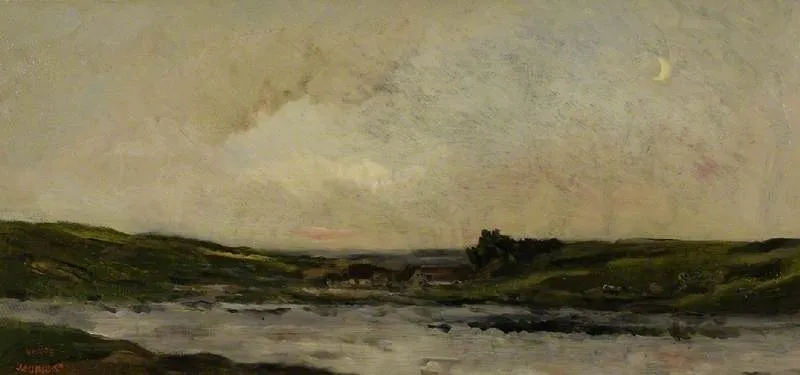 On the River Oise, by Charles François Daubigny, oil, 1857