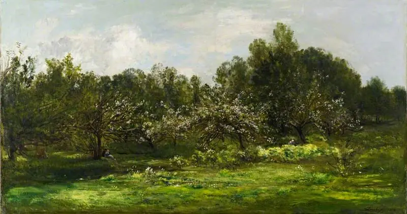 Orchard in Blossom (Les Pommiers en Fleur), by Charles François Daubigny