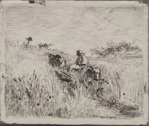 Path Through the Grain Field, by Charles François Daubigny