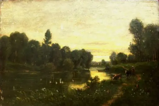 Paysage d'Auvergne sur Oise, by Charles François Daubigny, 1855