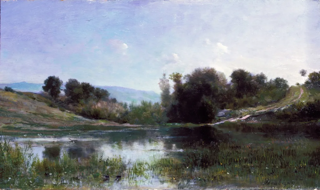Pond at Gylieu, by Charles François Daubigny, unspecified, 1854