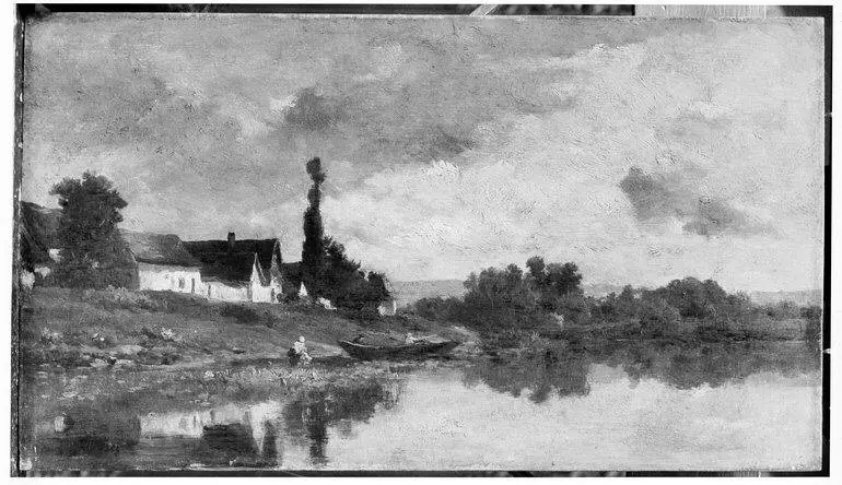 Portejoie on the Seine, by Charles François Daubigny