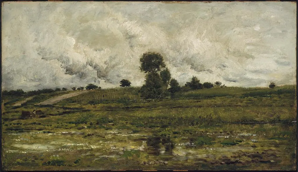 Rising Ground Near Villeneuve-St. Georges, by Charles François Daubigny