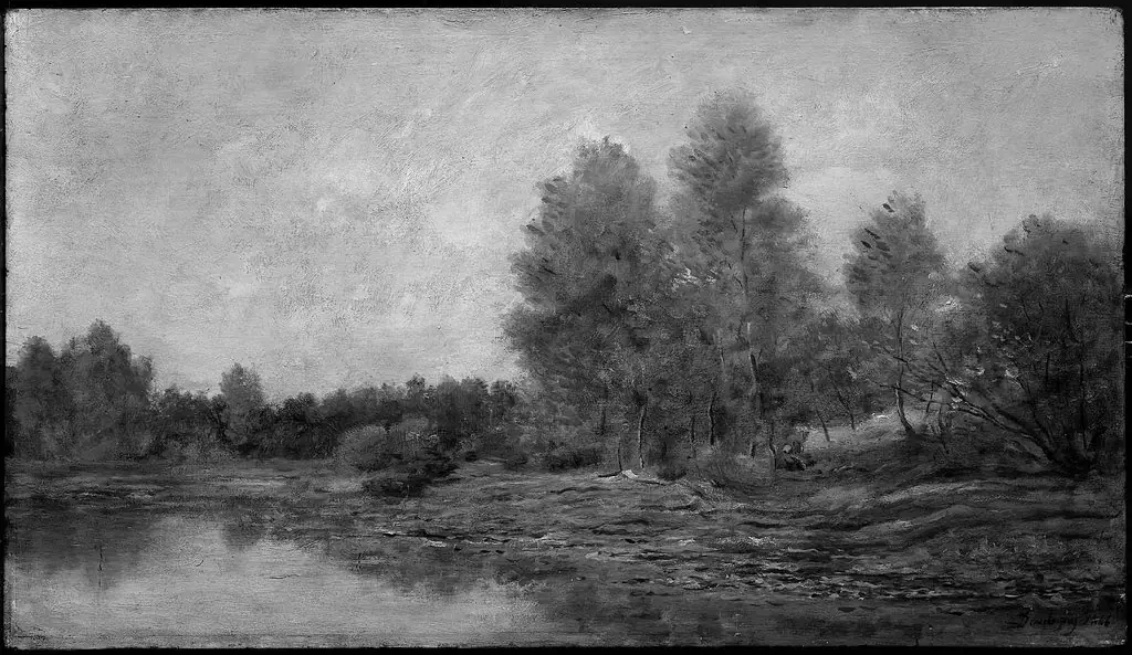 Riverbank in Spring, by Charles François Daubigny