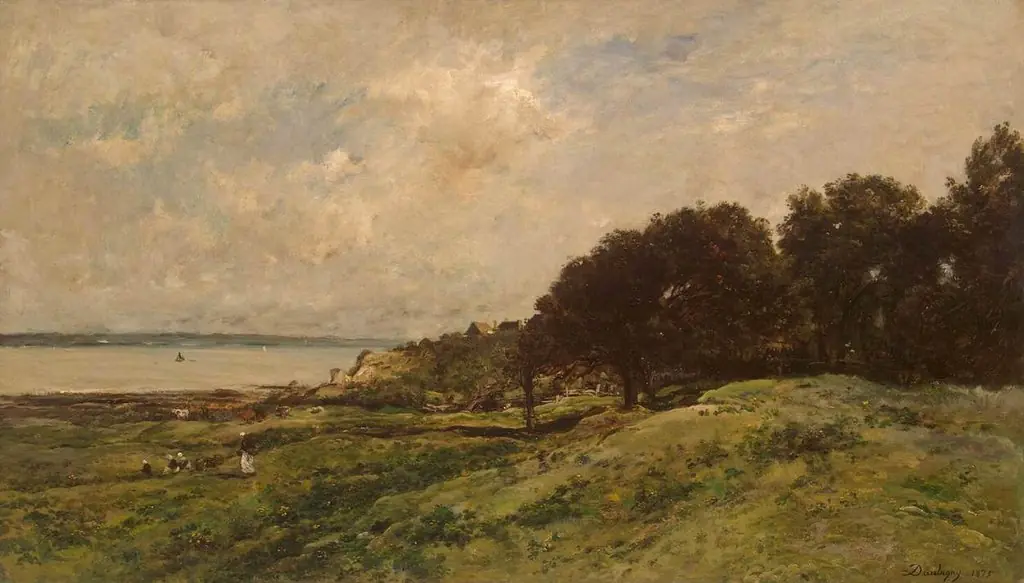 Seashore at Villerville, by Charles François Daubigny