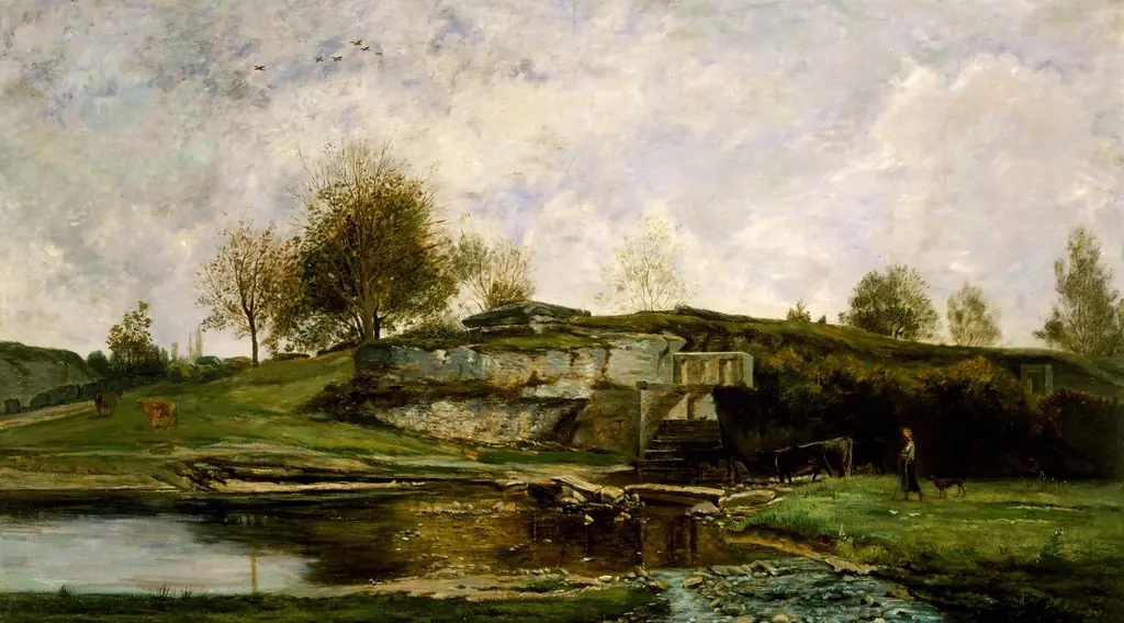 Sluice in the Optevoz Valley, by Charles François Daubigny