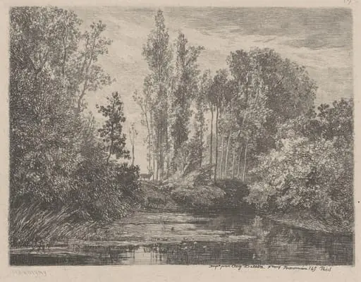 Stags at the Waterside, by Charles François Daubigny