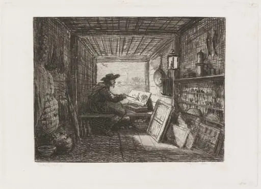 Studio on the Boat (Le Bateau-atelier), by Charles François Daubigny