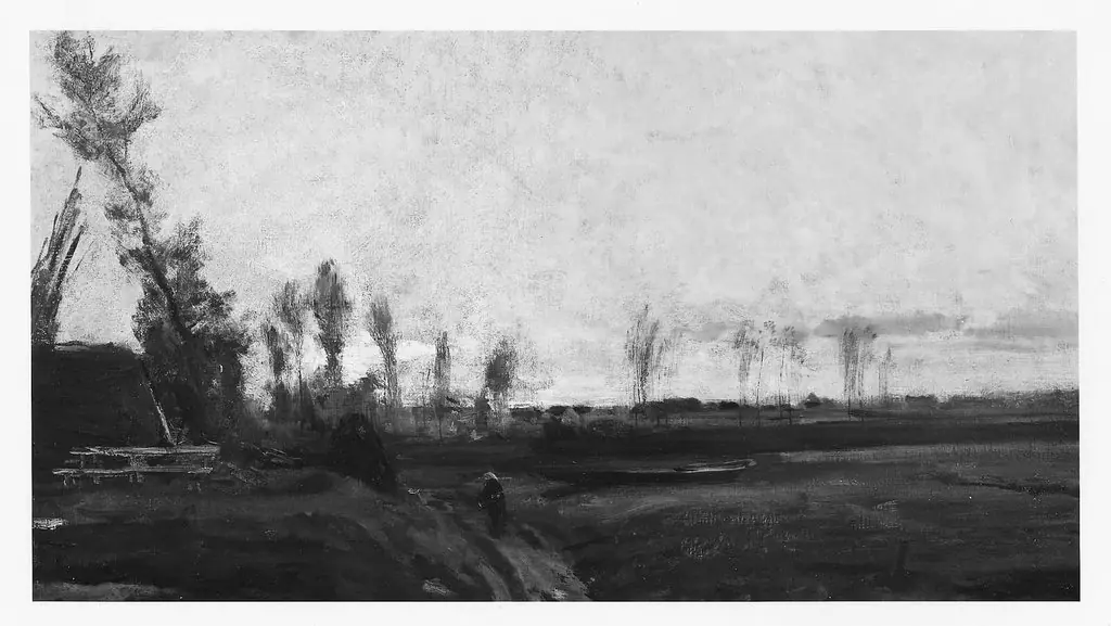 Sunset by a River, by Charles François Daubigny