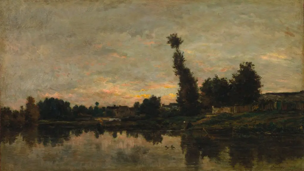 Sunset on the River Oise, by Charles François Daubigny