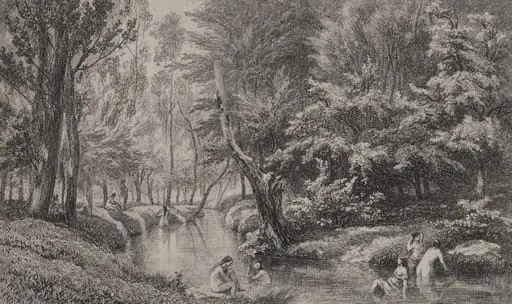 The Bathers, by Charles François Daubigny