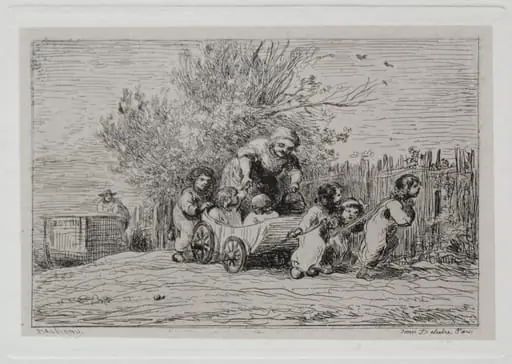 The Boat Trip: Heritage of the Cart (The Children with the Cart), by Charles François Daubigny