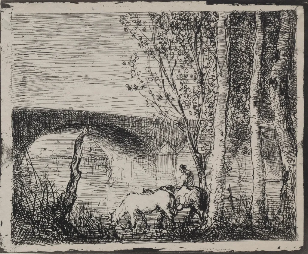The Bridge, by Charles François Daubigny, 1862