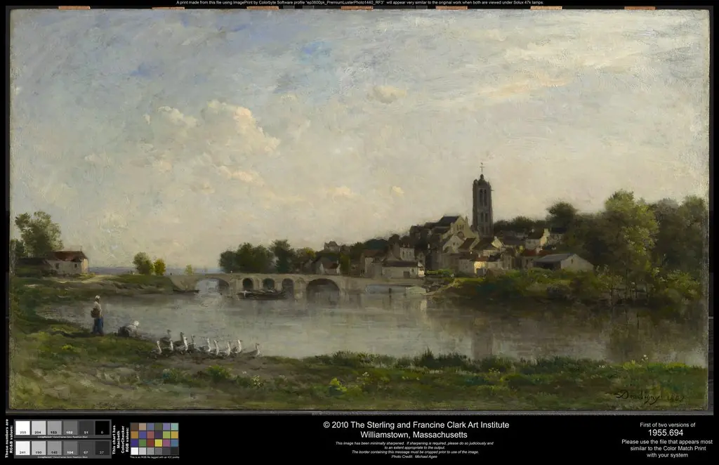 The Bridge between Persan and Beaumont-sur-Oise, by Charles François Daubigny