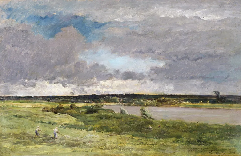 The Coming Storm; Early Spring, by Charles François Daubigny, oil, 1874