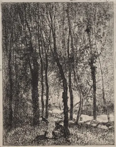 The Goatherd Girl, by Charles François Daubigny