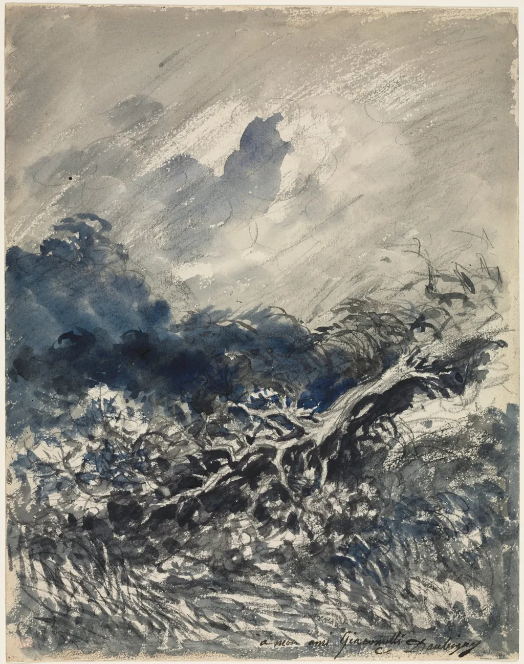 The Oak Tree and the Reed, by Charles François Daubigny, 1873