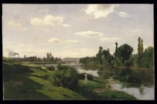 The River Seine at Mantes, by Charles François Daubigny, 1856