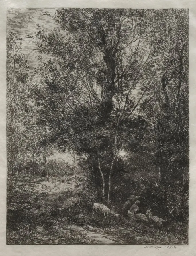 The Shepherd and the Shepherdess, by Charles François Daubigny, 1874