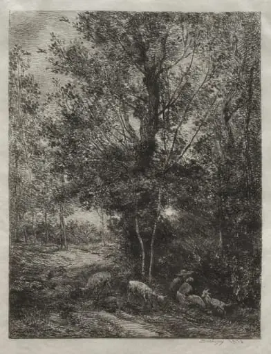 The Shepherd and the Shepherdess, by Charles François Daubigny