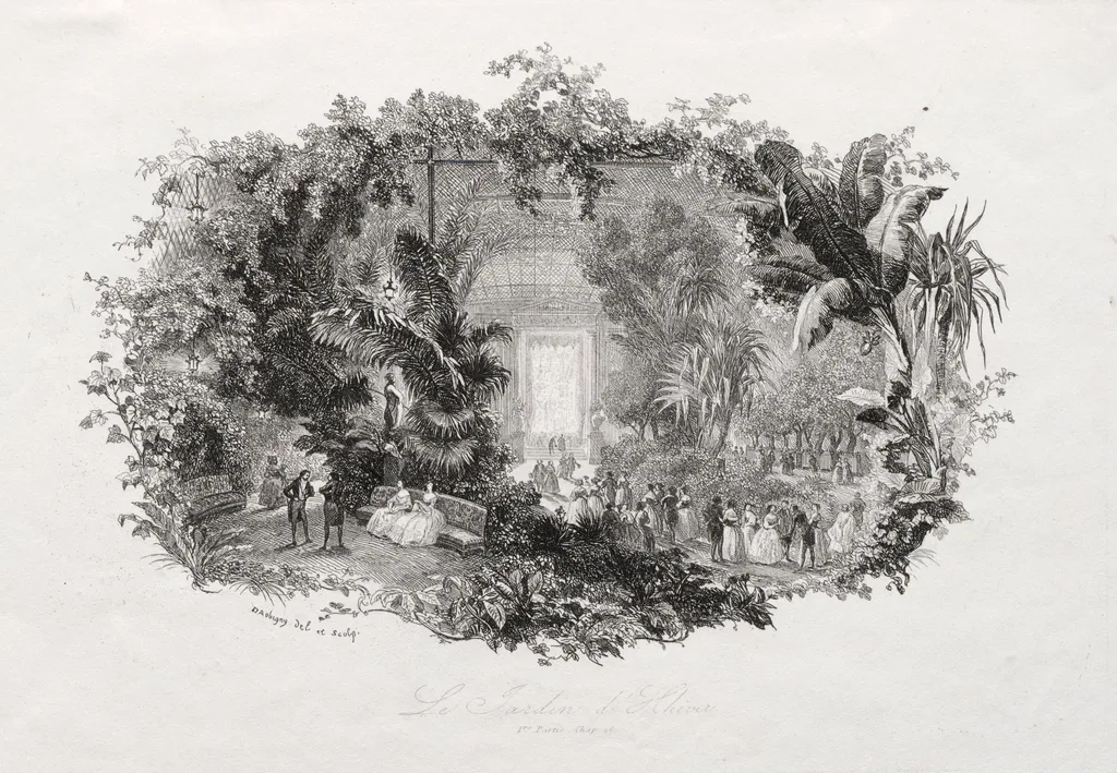 The Winter Garden, by Charles François Daubigny, 1842