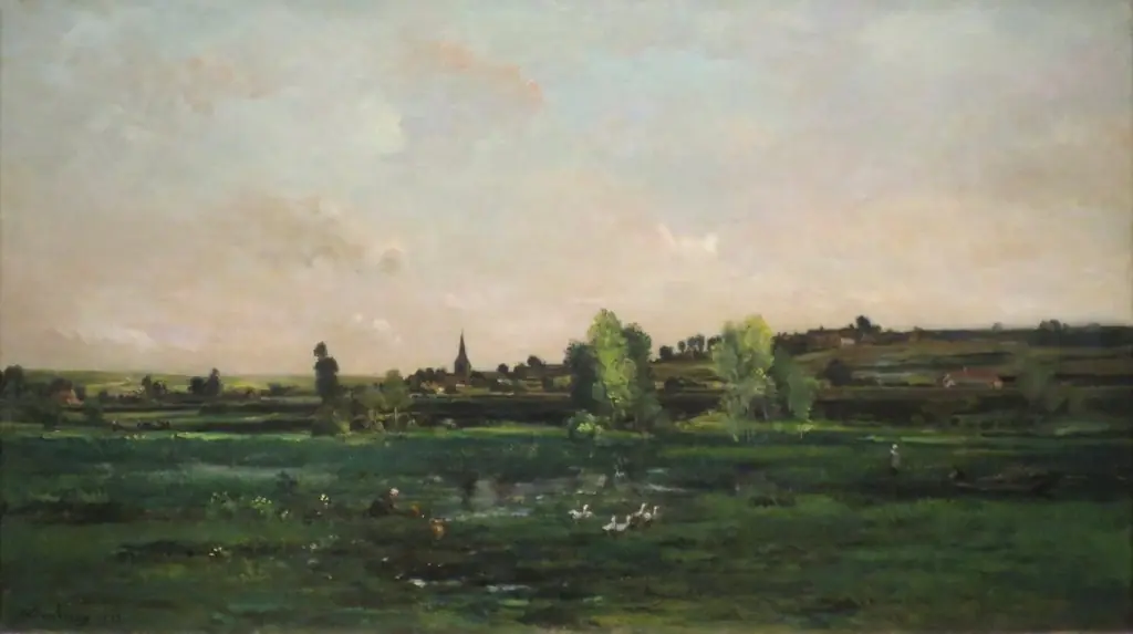 Village on the Seine near Vernon, by Charles François Daubigny