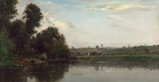 Washerwomen at the Oise River near Valmondois, by Charles François Daubigny