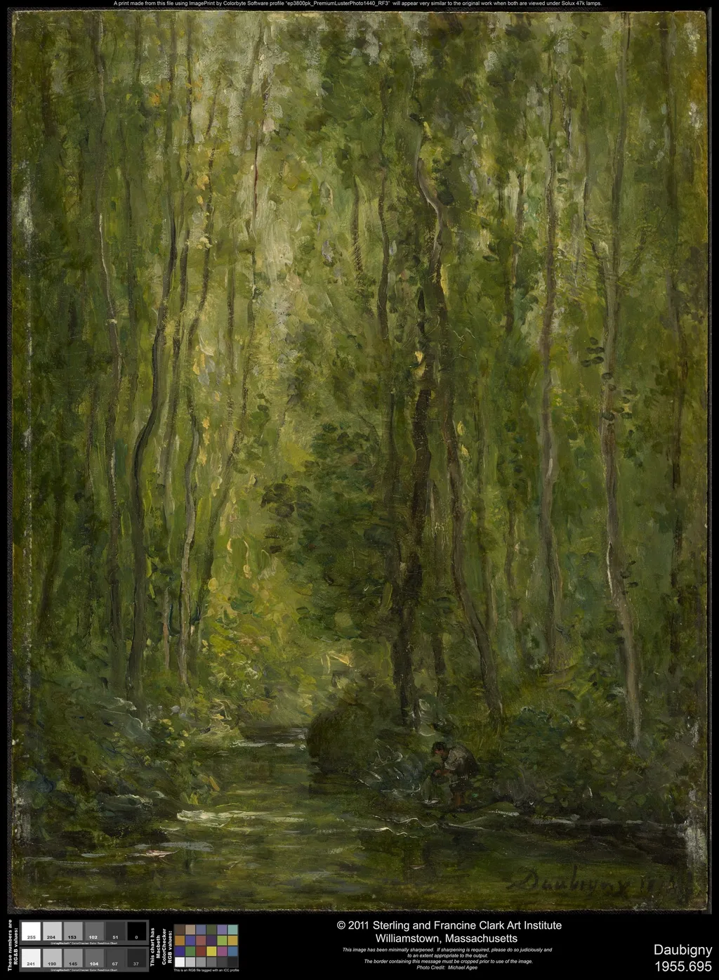 Woodland Scene, by Charles François Daubigny, oil, 1873