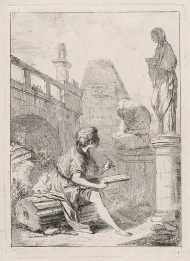 The Draftsman (Le dessinateur), by Charles François Hutin