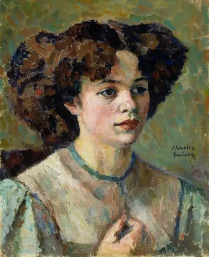 Naisen pää, by Charles-François-Prosper Guérin