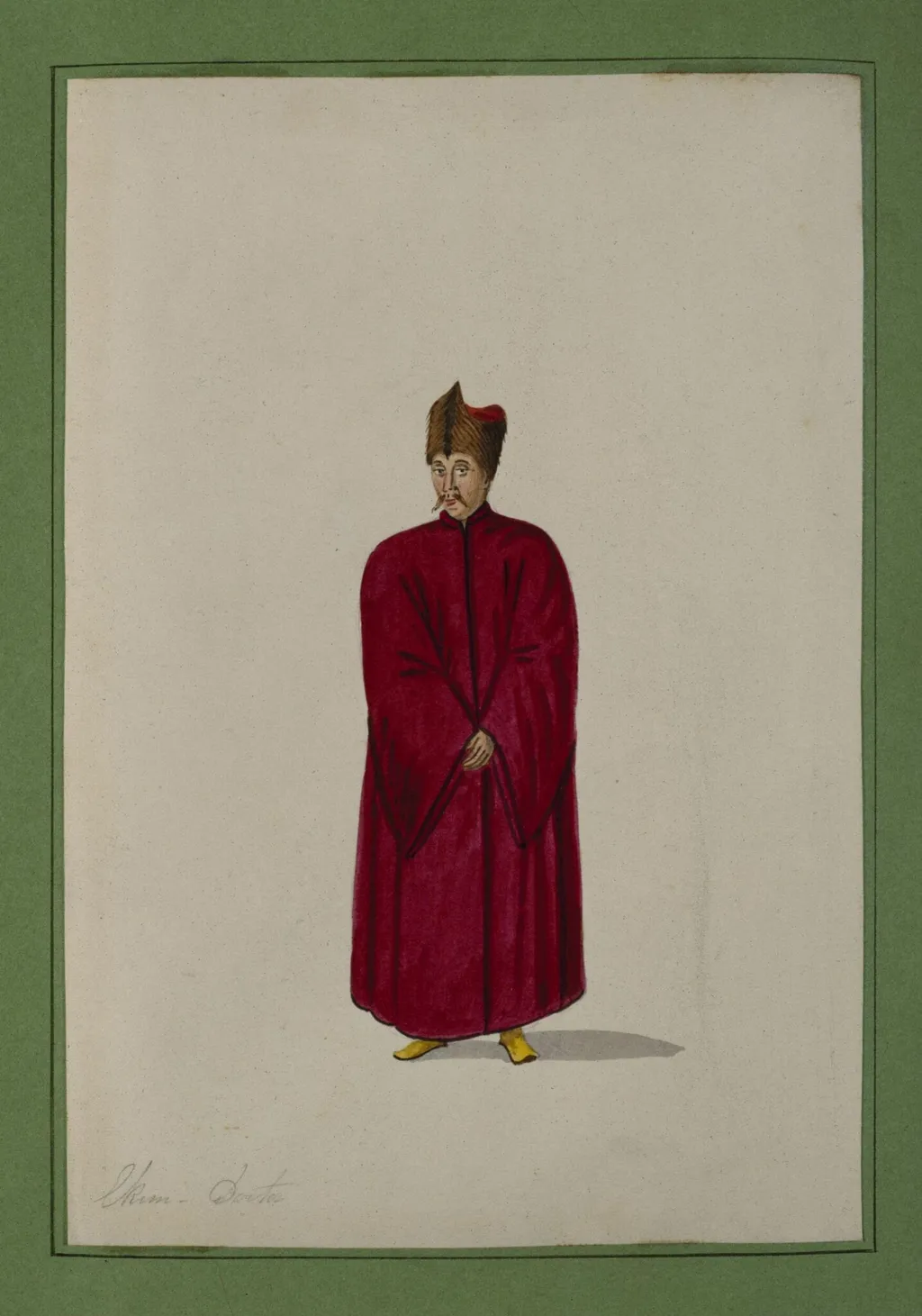 Ekim - Doctor, by Charles Frederick Brockdorff, watercolor, 1832