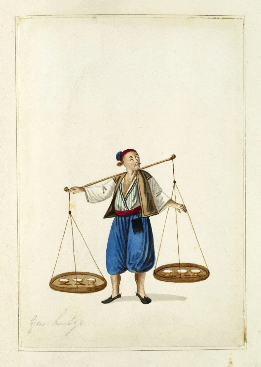 Yar hudgi, by Charles Frederick Brockdorff, watercolor, 1832