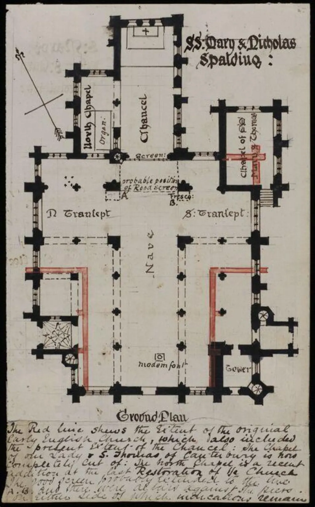 Exterior of buildings, by Charles Frederick Godbold Turner, 1895