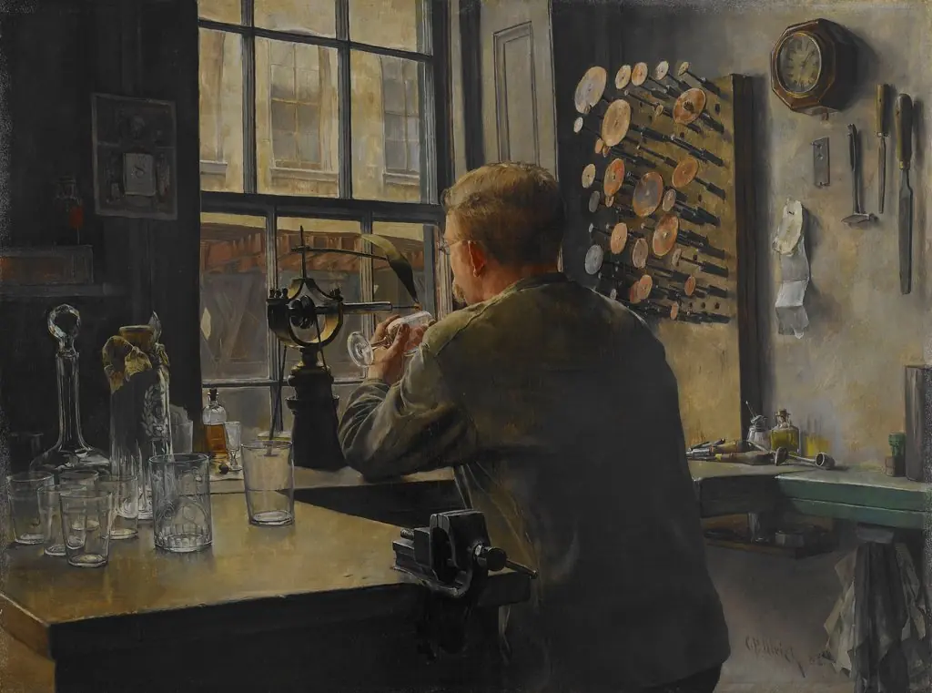 The Glass Engraver, by Charles Frederick Ulrich