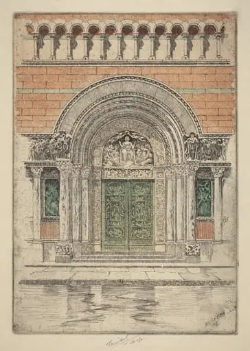The Door, St. Bartholomew's, by Charles Frederick William Mielatz
