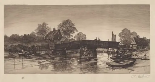 Untitled (Old Bridge), by Charles Frederick William Mielatz