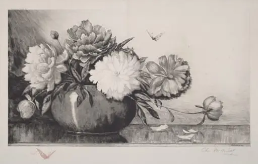 Untitled (Peonies in a Bowl), by Charles Frederick William Mielatz