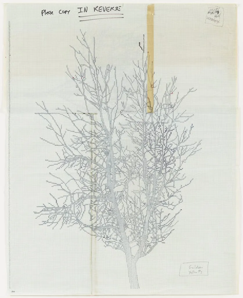 Untitled, by Charles Gaines, ink, 1990